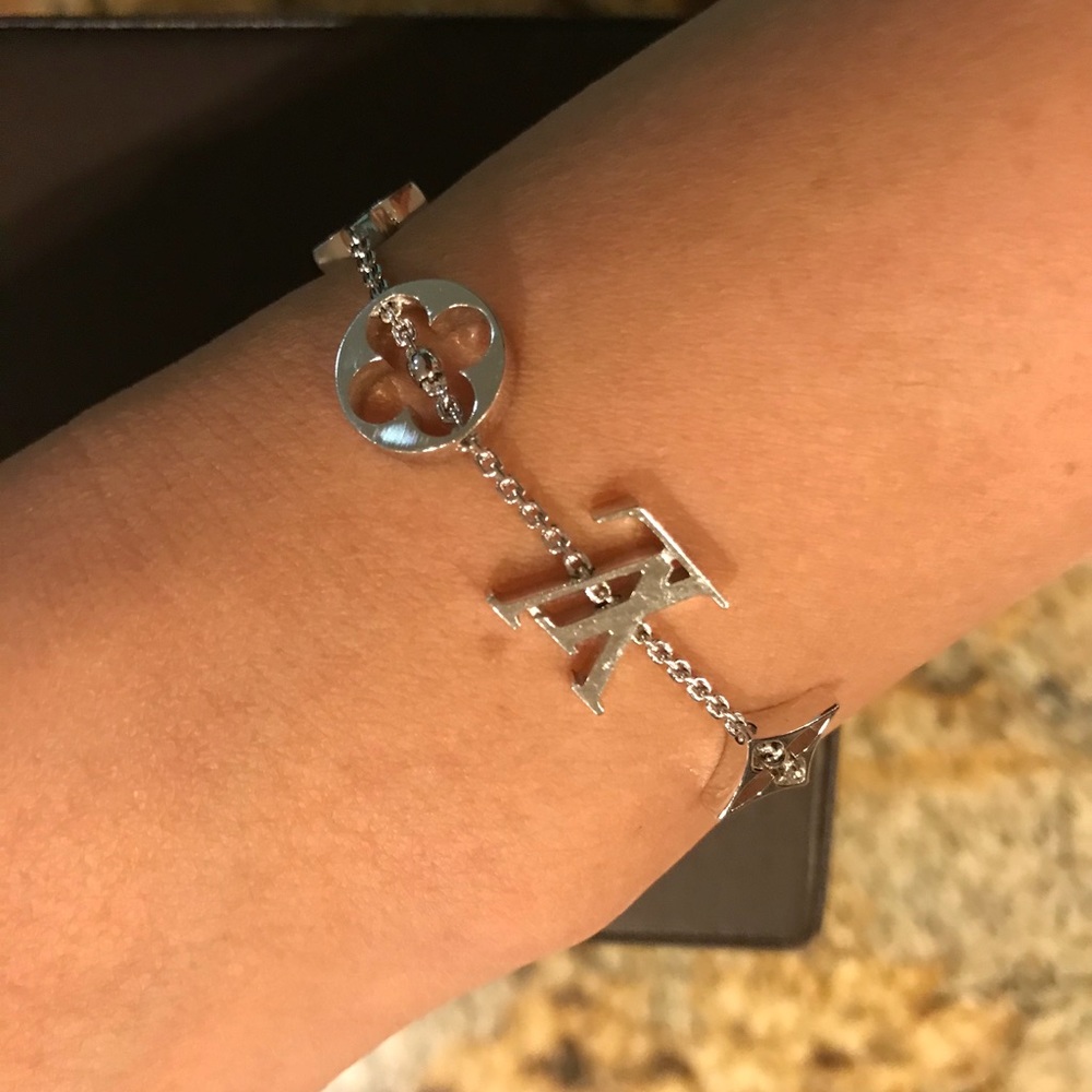 💯 Authentic Louis Vuitton 18k white gold bracelet - Picture 7 of 9